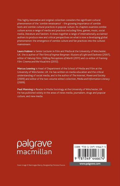 Produktbild: The Zombie Renaissance in Popular Culture