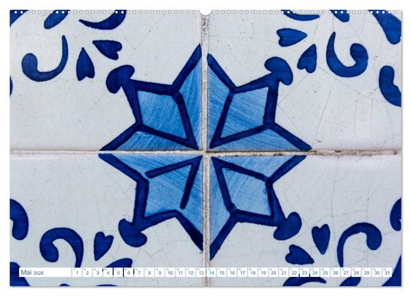 Produktbild: Fliesen von Lissabon (Wandkalender 2026 DIN A2 quer), CALVENDO Monatskalender