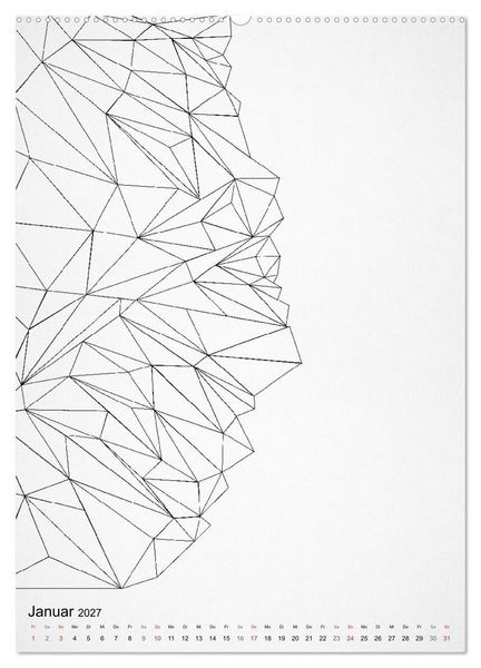 Produktbild: Geometric Graphik Art (Wandkalender 2027 DIN A2 hoch), CALVENDO Monatskalender