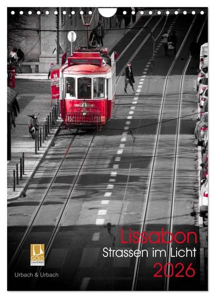 Produktbild: Lissabon Stra&szlig;en im Licht (Wandkalender 2026 DIN A4 hoch), CALVENDO Monatskalender
