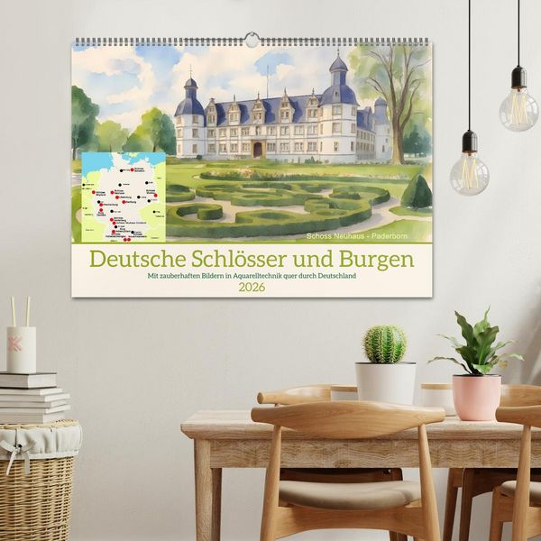 Produktbild: Deutsche Schl&ouml;sser und Burgen (Wandkalender 2026 DIN A2 quer), CALVENDO Monatskalender