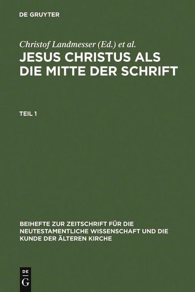 Produktbild: Jesus Christus als die Mitte der Schrift