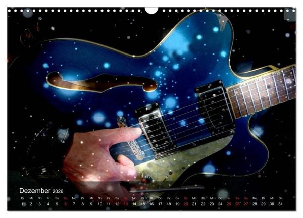 Produktbild: Rockgitarren Power (Wandkalender 2026 DIN A3 quer), CALVENDO Monatskalender