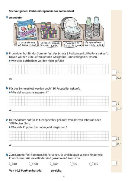 Produktbild: &Uuml;bungsheft mit Tests in Mathe 3. Klasse