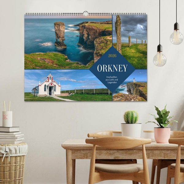Produktbild: Orkney, Inselwelten aus Licht und Legenden. (Wandkalender 2026 DIN A2 quer), CALVENDO Monatskalender