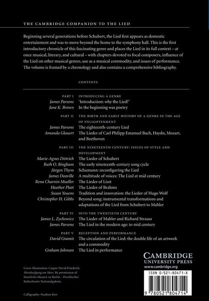 Produktbild: The Cambridge Companion to the Lied