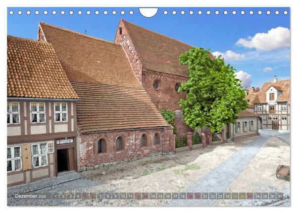 Produktbild: Salzwedel zur Kaiserzeit in Farbe - Fotos restauriert und koloriert (Wandkalender 2026 DIN A4 quer), CALVENDO Monatskalender