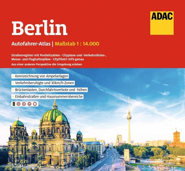 Produktbild: ADAC Autofahreratlas Berlin 1:14.000
