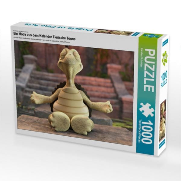 CALVENDO Puzzle Ein Motiv aus dem Kalender Tierische Toons | 1000 Teile Lege-Größe 64x48cm Foto-Puzzle für glückliche Stunden