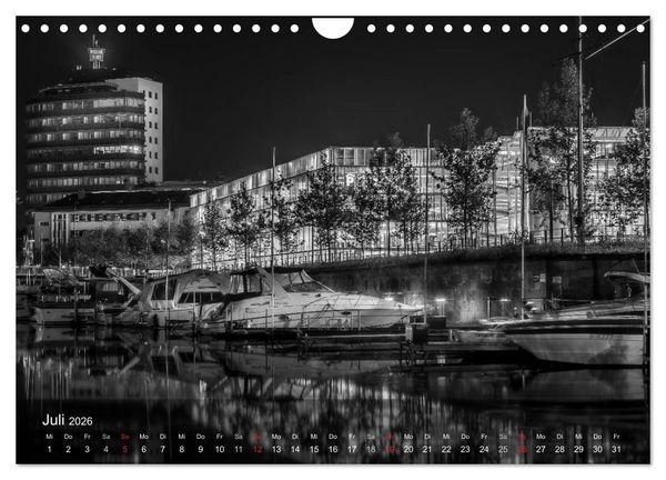 Produktbild: Heilbronn bei Nacht (Wandkalender 2026 DIN A4 quer), CALVENDO Monatskalender