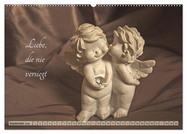 Produktbild: Engel - Die Worte der Liebe (hochwertiger Premium Wandkalender 2026 DIN A2 quer), Kunstdruck in Hochglanz