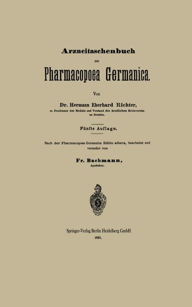 Produktbild: Arzneitaschenbuch zur Pharmacopoea Germanica