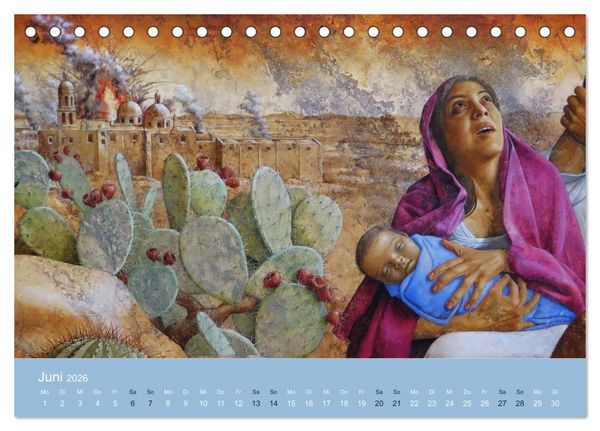 Produktbild: Mexikanische Graffitis (Tischkalender 2026 DIN A5 quer), CALVENDO Monatskalender