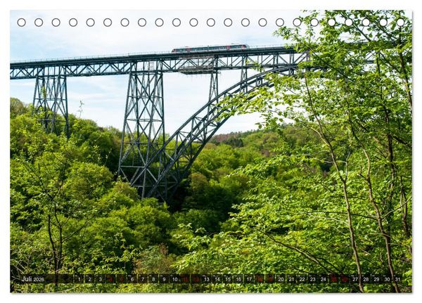 Produktbild: M&uuml;ngstener Br&uuml;cke - Stahlkonstruktion der Superlative (Tischkalender 2026 DIN A5 quer), CALVENDO Monatskalender