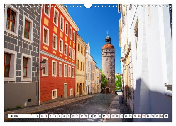 Produktbild: G&ouml;rlitz - Europas verborgene Sch&ouml;nheit an der Nei&szlig;e (Wandkalender 2026 DIN A3 quer), CALVENDO Monatskalender