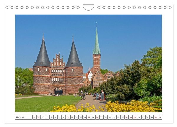 Produktbild: Hansest&auml;dte in Norddeutschland (Wandkalender 2026 DIN A4 quer), CALVENDO Monatskalender