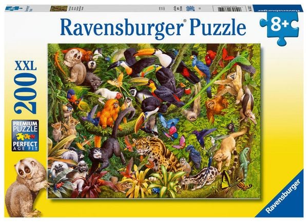 Produktbild: Kinderpuzzle 200 XXL Teile - Bunter Dschungel