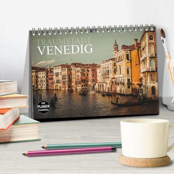 Produktbild: Traumstadt Venedig (Tischkalender 2026 DIN A5 quer), CALVENDO Monatskalender