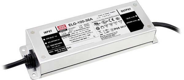 Mean Well ELG-100-24AB-3Y LED-Treiber Konstantspannung 96 W 2 - 4 A 21.6 - 26.4 V/DC 3 in 1 Dimmer Funktion, Montage auf