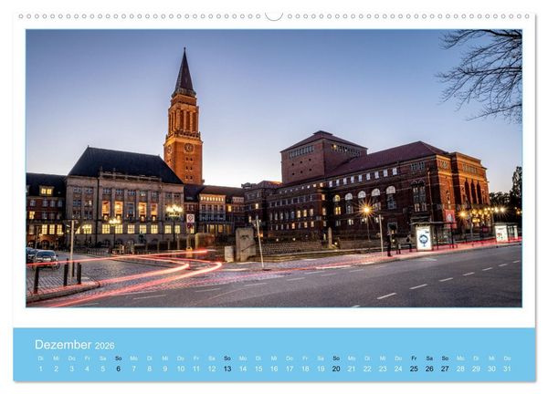 Produktbild: Kiel: Maritime Impressionen (Wandkalender 2026 DIN A2 quer), CALVENDO Monatskalender