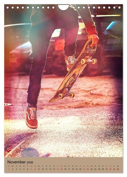 Produktbild: Skateboarding - einfach Spa&szlig; (Wandkalender 2026 DIN A4 hoch), CALVENDO Monatskalender