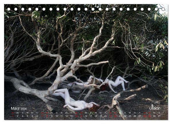 Produktbild: Poesie der Stille &ndash; Akt in der Natur (Tischkalender 2026 DIN A5 quer), CALVENDO Monatskalender