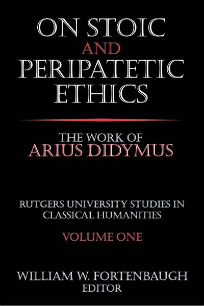 Produktbild: On Stoic and Peripatetic Ethics