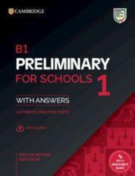 Produktbild: B1 Preliminary for Schools 1 for the Revised 2020 Exam Student's Book with Answers with Audio with Resource Bank