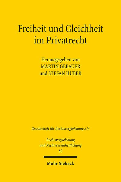 Produktbild: Freiheit und Gleichheit im Privatrecht