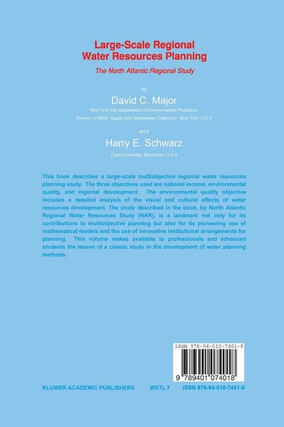 Produktbild: Large-Scale Regional Water Resources Planning