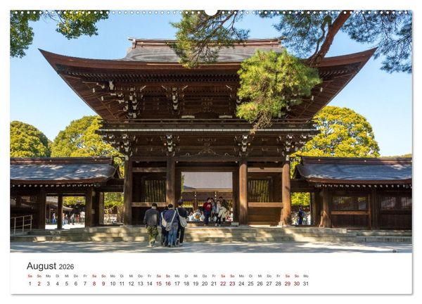 Produktbild: Tempel in Japan (hochwertiger Premium Wandkalender 2026 DIN A2 quer), Kunstdruck in Hochglanz
