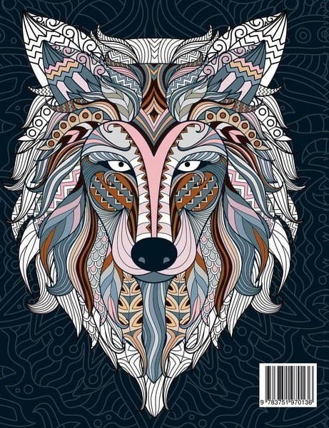 Produktbild: Ein Anti Stress Malbuch f&uuml;r Erwachsenen mit 50 Tieren Motive - Malbuch mit Mandalas zum Entspannen und Stress abbauen
