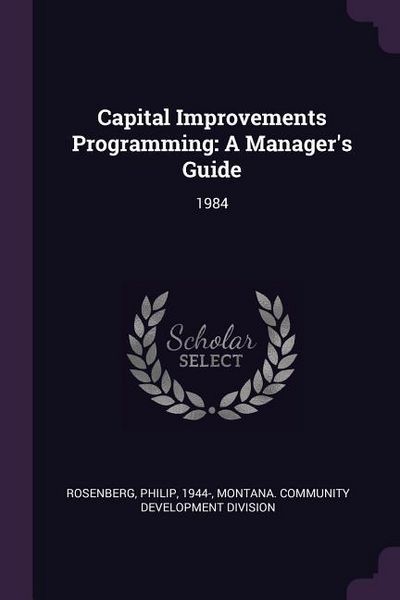 Produktbild: Capital Improvements Programming