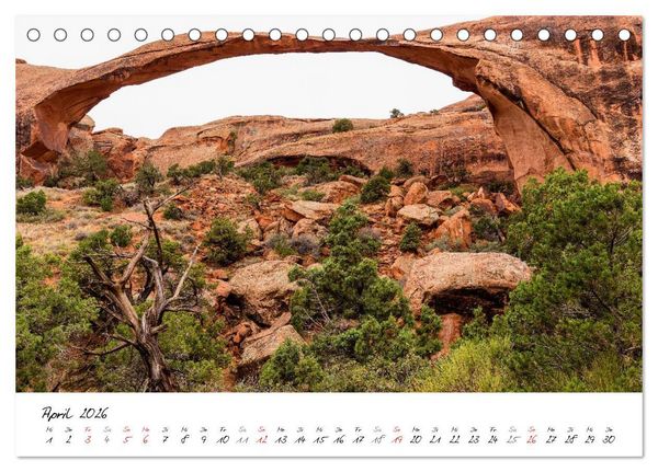 Produktbild: National-Parks der USA (Tischkalender 2026 DIN A5 quer), CALVENDO Monatskalender