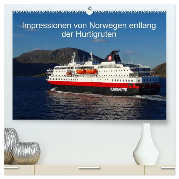 Impressionen von Norwegen entlang der Hurtigruten (hochwertiger Premium Wandkalender 2026 DIN A2 quer), Kunstdruck in Hochglanz