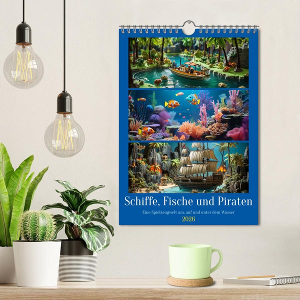 Produktbild: Schiffe, Fische und Piraten (Wandkalender 2026 DIN A4 hoch), CALVENDO Monatskalender