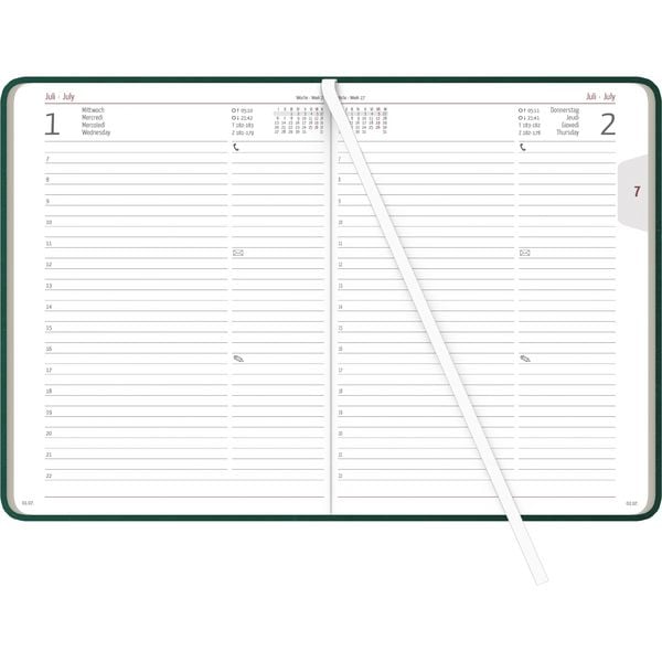 Produktbild: Buchkalender Nature Line Forest 2026 - Taschen-Kalender A5 - 1 Tag 1 Seite - 416 Seiten - Umwelt-Kalender - mit Hardcover - Alpha Edition