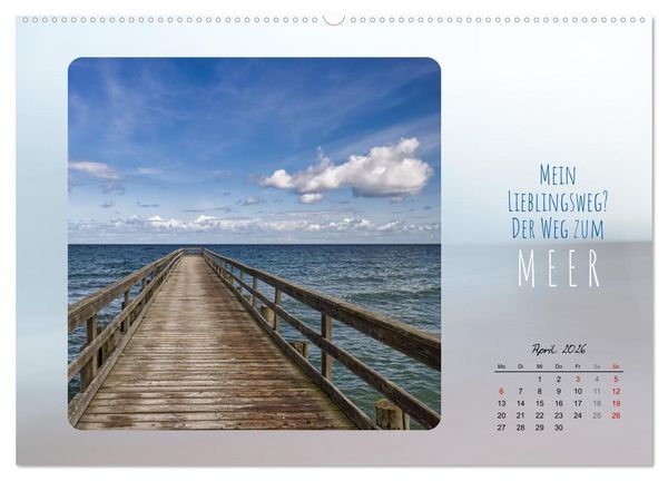 Produktbild: Mehr oder weniger Meer (Wandkalender 2026 DIN A2 quer), CALVENDO Monatskalender