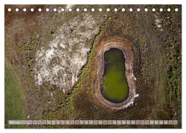 Produktbild: neunziggrad photoart: die erde von oben (Tischkalender 2026 DIN A5 quer), CALVENDO Monatskalender