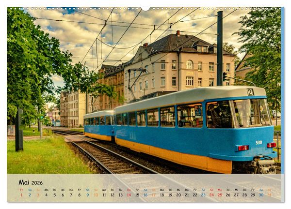 Produktbild: Nahverkehr in Chemnitz (Wandkalender 2026 DIN A2 quer), CALVENDO Monatskalender
