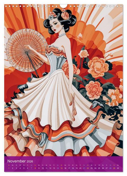 Produktbild: Retro Chic (Wandkalender 2026 DIN A3 hoch), CALVENDO Monatskalender