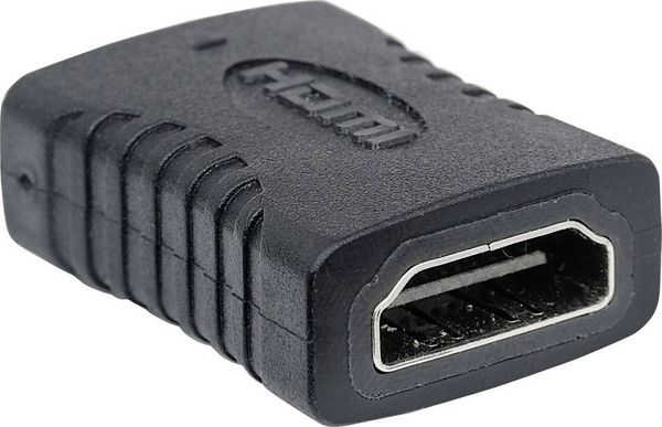 Produktbild: Manhattan 353465 HDMI Adapter [1x HDMI-Buchse - 1x HDMI-Buchse] Schwarz vergoldete Steckkontakte