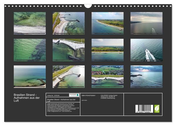 Produktbild: Brasilien Strand - Aufnahmen aus der Luft (Wandkalender 2026 DIN A3 quer), CALVENDO Monatskalender