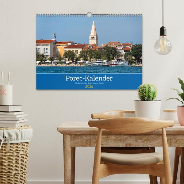Produktbild: Porec Kalender - Die kroatische Stadt an der Adria (Wandkalender 2026 DIN A3 quer), CALVENDO Monatskalender