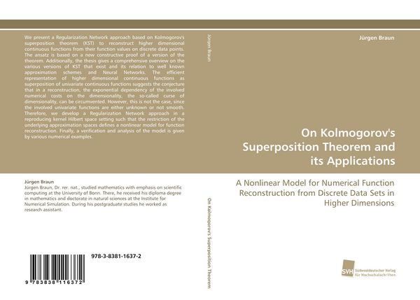 Produktbild: On Kolmogorov's Superposition Theorem and its Applications