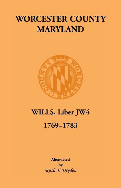 Produktbild: Worcester Will Books, Liber JW4, 1769-1783
