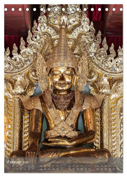 Produktbild: Buddha - Harmonie und Gelassenheit (Tischkalender 2026 DIN A5 hoch), CALVENDO Monatskalender