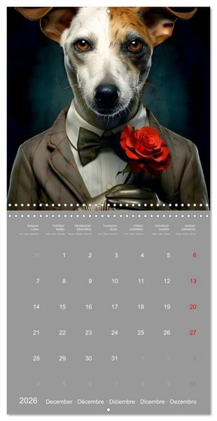 Produktbild: If dogs were humans (Wall Calendar 2026 12 &times; 12 Inch) CALVENDO 12 Month Wall Calendar
