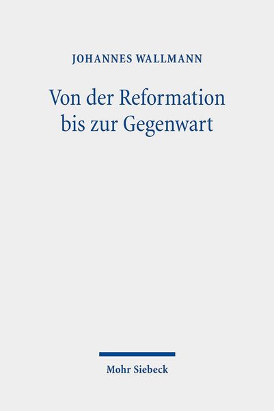 Produktbild: Von der Reformation bis zur Gegenwart