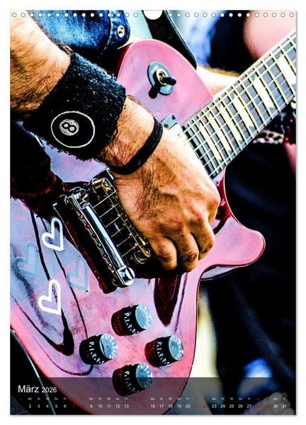 Produktbild: Rockgitarren in Concert (Wandkalender 2026 DIN A3 hoch), CALVENDO Monatskalender